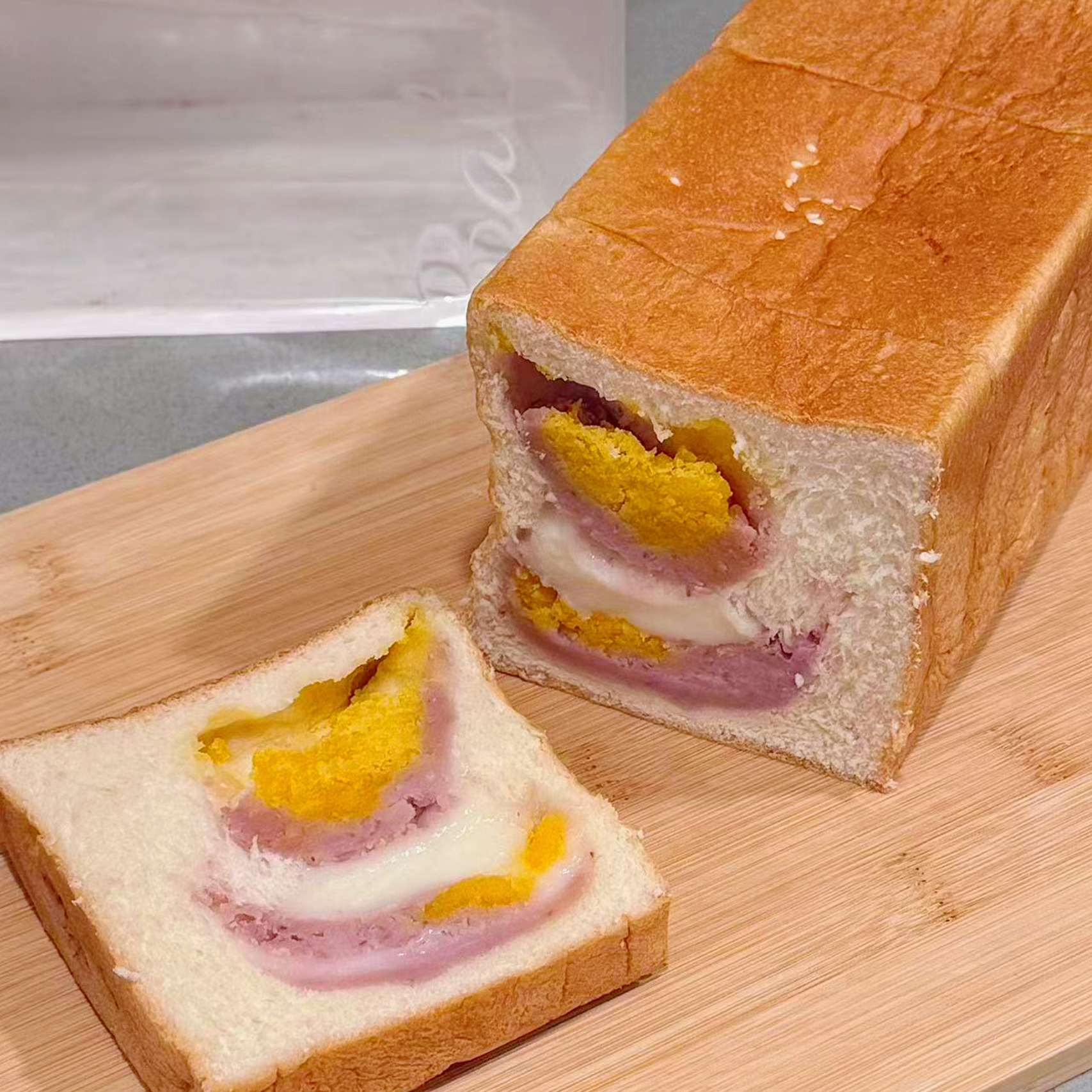 芋泥肉松咸蛋黄麻薯吐司